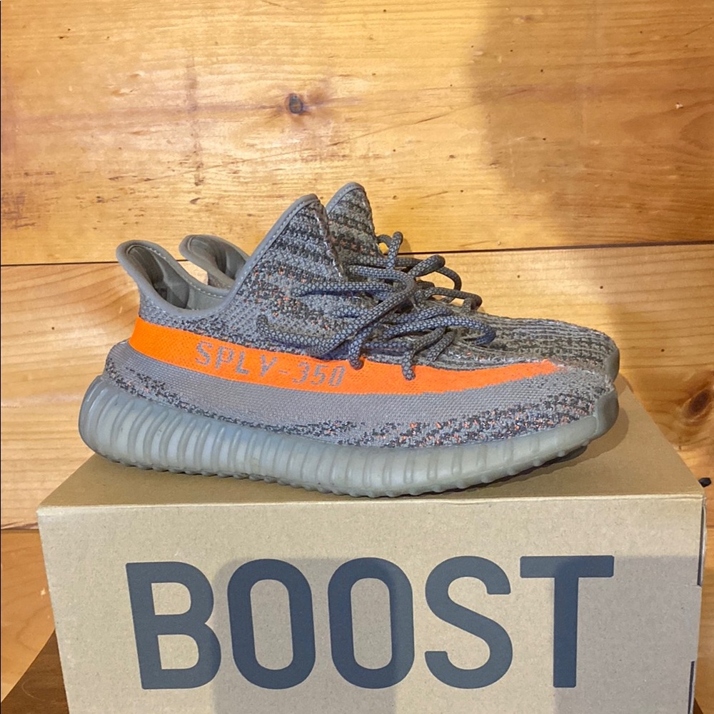 Yeezy Boost 350 V2 Gray Orange Sneakers